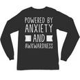 Introverts Social Anxiety Powered By Anxiety And Awkwardness Unisex Long Sleeve T-Shirt Introverts Social Anxiety Powered By Anxiety And Awkwardness Unisex Long Sleeve T-Shirt