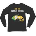 It's Too Peopley Outside Introvert And Cat Lover Men Women Kids Unisex Long Sleeve T-Shirt