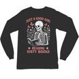 Just A Good Girl Reading Dirty Books Dark Romance Unisex Long Sleeve T-Shirt