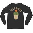 Kawaii Grumpy Cactus Not a Hugger Plant Introvert Unisex Long Sleeve T-Shirt