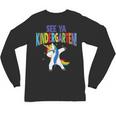 Kids Dabbing Unicorn Kindergarten Graduation See Ya Unisex Long Sleeve T-Shirt
