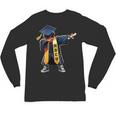 Kids HBCU Boys Grad Dabbing Graduation Unisex Long Sleeve T-Shirt
