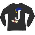 Kids Initial J Letter For Boys Preschool Graduation Kindergarten Unisex Long Sleeve T-Shirt