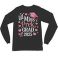 Kids Little Miss Pre-K Grad 2025 Preschool Girls Prek Graduation Unisex Long Sleeve T-Shirt