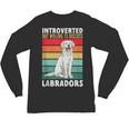 Labrador Retriever Introvert White Lab Unisex Long Sleeve T-Shirt