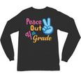Last Day Of School Peace Out Grade 4 Graduation Kids Unisex Long Sleeve T-Shirt