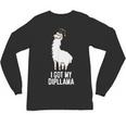 LLama Graduation I Got My Dipllama Cute Llama Unisex Long Sleeve T-Shirt