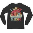 I Love 70's Music Retro Style Nostalgia Cassette 1970s Party Unisex Long Sleeve T-Shirt