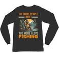 I Love Fishing Bigfoot Fisherman Introvert Sarcastic Unisex Long Sleeve T-Shirt
