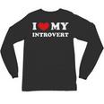 I Love My Introvert I Heart My Introvert Unisex Long Sleeve T-Shirt
