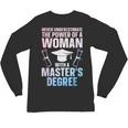 Masters Degree Graduation Art For Women Girls Masters Degree Unisex Long Sleeve T-Shirt