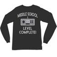 Middle School Graduation Shirt Level Complete Video Gamer Unisex Long Sleeve T-Shirt