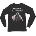 Mothman Shirt Antisocial Butterfly Introvert Cryptid Unisex Long Sleeve T-Shirt Mothman Shirt Antisocial Butterfly Introvert Cryptid Unisex Long Sleeve T-Shirt