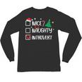 Nice Naughty Introvert Christmas List Santa Unisex Long Sleeve T-Shirt Nice Naughty Introvert Christmas List Santa Unisex Long Sleeve T-Shirt