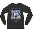 Nonbinary Emo Introvert Pride Trendy Mystic Teen Goth Style Unisex Long Sleeve T-Shirt Nonbinary Emo Introvert Pride Trendy Mystic Teen Goth Style Unisex Long Sleeve T-Shirt