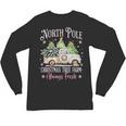 North Pole Tree Farm Merry Christmas Holiday Scene Nostalgia Unisex Long Sleeve T-Shirt North Pole Tree Farm Merry Christmas Holiday Scene Nostalgia Unisex Long Sleeve T-Shirt