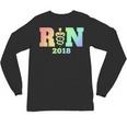 Nurse Graduation Shirt RN Est 2018 Rainbow Tshirt Unisex Long Sleeve T-Shirt