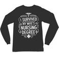 Nurse Wife Nursing Graduation And Nursing Wife Nurse Husband Unisex Long Sleeve T-Shirt