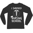 Nursing School Graduation Shirt I Survived RN Gift Unisex Long Sleeve T-Shirt