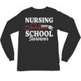 Nursing School Survivor 2025 RN ER Graduation Nurse Grad Unisex Long Sleeve T-Shirt