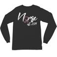 Nursing School Survivor Apparel Graduation Nurse RN EST 2019 Unisex Long Sleeve T-Shirt