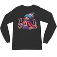 Octopus Reading Book Kraken Book Lover Unisex Long Sleeve T-Shirt