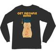 Orange Tabby Cat Graduation Distressed Shirt For Grads For Men Women Girls Kids Unisex Long Sleeve T-Shirt