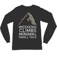 Outdoor Introvert Vibes Weekend Climber Unisex Long Sleeve T-Shirt
