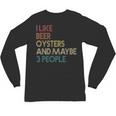 Oysters And Beer Lovers Introvert Quote Vintage Retro Unisex Long Sleeve T-Shirt Oysters And Beer Lovers Introvert Quote Vintage Retro Unisex Long Sleeve T-Shirt