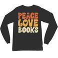 Peace Love Books Men Women Unisex Long Sleeve T-Shirt Peace Love Books Men Women Unisex Long Sleeve T-Shirt