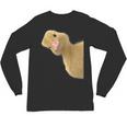 Peking Duck Peeking Chef Graduation Farm Duck Lover Unisex Long Sleeve T-Shirt