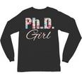 PhD Girl Doctorate Degree Graduation Women Her Psychology Unisex Long Sleeve T-Shirt