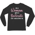 PhD Graduation Woman With A Doctorate Degree Unisex Long Sleeve T-Shirt