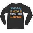 Philately Now Minimal Socializing Introvert Vintage Unisex Long Sleeve T-Shirt Philately Now Minimal Socializing Introvert Vintage Unisex Long Sleeve T-Shirt