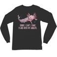 I Have Plans With My Axolotl Salamander Introvert Unisex Long Sleeve T-Shirt