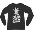 Please Chew Quieter Introvert Quietness Silence Lover Unisex Long Sleeve T-Shirt