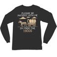Please Be Patient I'm From The 1900s Retro Pixel Horse Wagon Unisex Long Sleeve T-Shirt