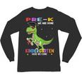 Pre k Graduation We Are Done Class 2023 Pre-k Dinosaur Boys Unisex Long Sleeve T-Shirt