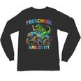 Preschool Graduation Monster Truck Dinosaur Boys Dino Tee Unisex Long Sleeve T-Shirt