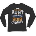 Proud Aunt Of 2018 Graduate Shirt Graduation Grad Class Unisex Long Sleeve T-Shirt
