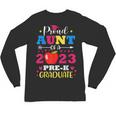Proud Aunt Of 2023 Pre-K Graduate Senior Graduation Matching Unisex Long Sleeve T-Shirt