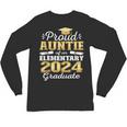 Proud Auntie Of 5th Grade Graduate 2024 Family Graduation Unisex Long Sleeve T-Shirt