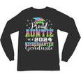 Proud Auntie Of Kindergarten Graduate 2024 Graduation Auntie Unisex Long Sleeve T-Shirt