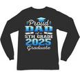 Proud Dad Of 5th Grade Graduate 2025 Elementary Graduation Unisex Long Sleeve T-Shirt