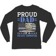 Proud Dad Of A State Trooper Police Officer Graduation Unisex Long Sleeve T-Shirt