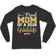 Proud Mom Of A Class Of 2026 Graduate Senior Gold Graduation Unisex Long Sleeve T-Shirt