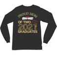 Proud Mom Of Two 2021 Graduates Twin Mama Graduation Leopard Unisex Long Sleeve T-Shirt