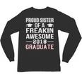 Proud Sister Of A 2018 Graduate Senior GraduationShirt Unisex Long Sleeve T-Shirt
