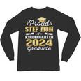 Proud Step Mom Of Kindergarten Graduate 2024 Graduation Step Unisex Long Sleeve T-Shirt