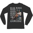 Queen Masters Degree Graduation Educated Melanin Grad Unisex Long Sleeve T-Shirt